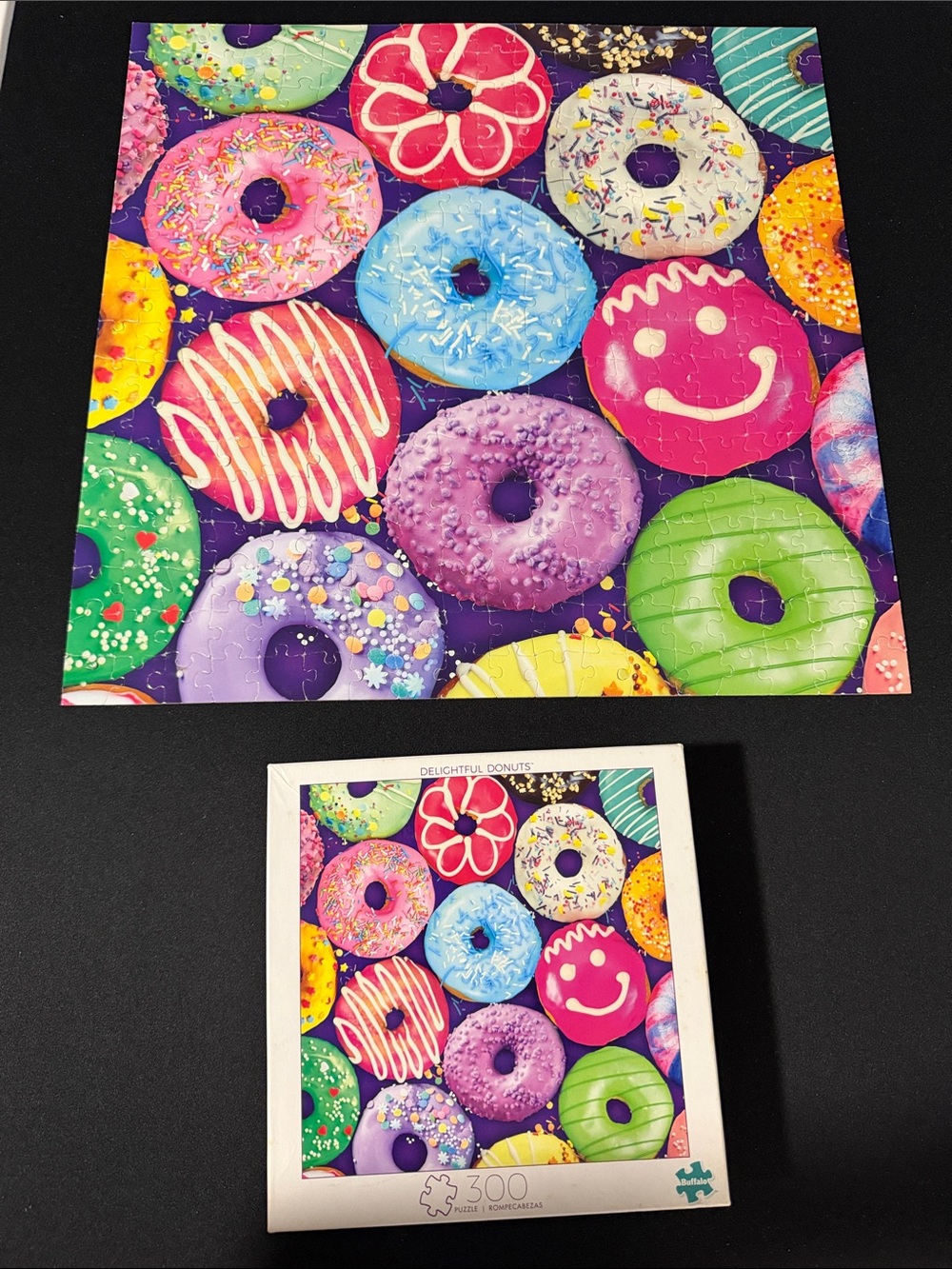 Buffalo David Bitton Bright Multicolor Donut Puzzle